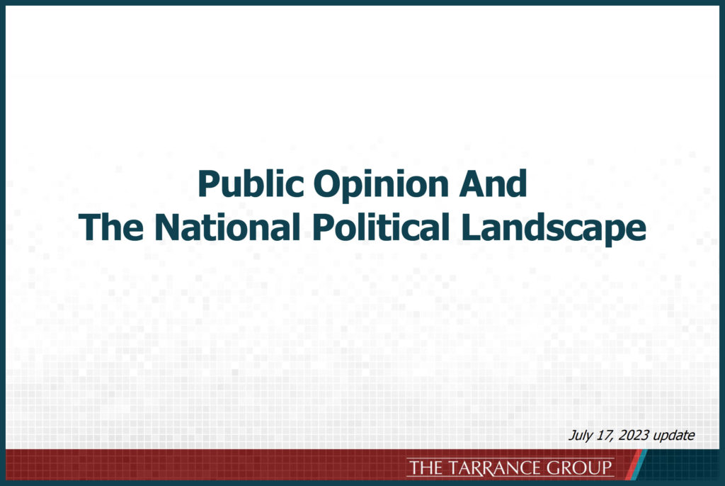 Public Opinion And The National Political Landscape